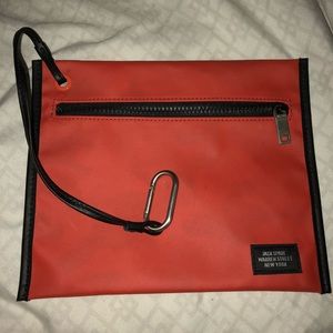 Jack spade orange ripstop pouch